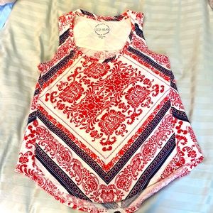 Lucky Brand Bandana Tank. Lightly worn, fantastic condition.